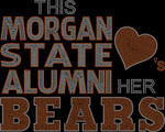 Load image into Gallery viewer, Morgan State Alumni Crystal Tee
