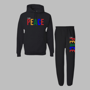 I am Peace in Colors Unisex Hoodie Set