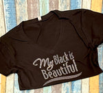 Load image into Gallery viewer, My Black is Beautiful Crystal Tee
