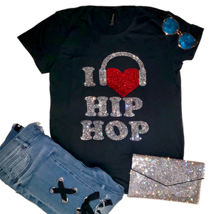 I Love Hip Hop Crystal Tee